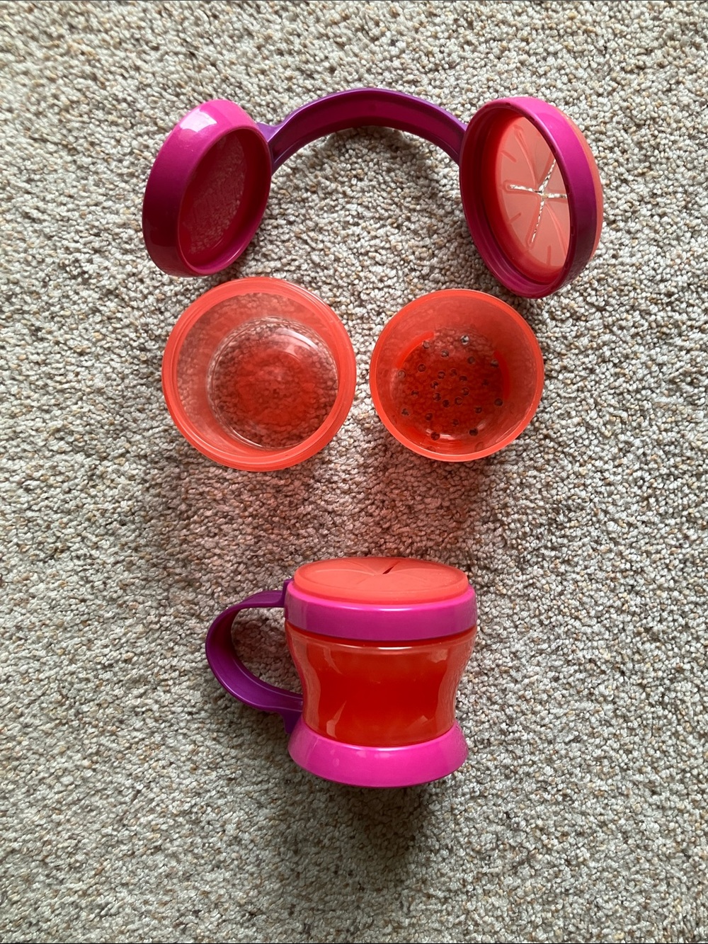 🌟 3 for $12 • first essentials toddler snack cup with strainer